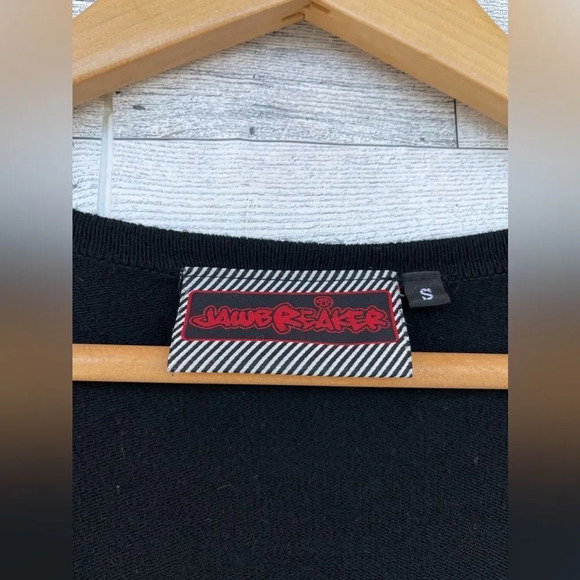 Jawbreaker Zombie Skull Black Pink Cupcake Punk Goth Soft Cardigan small - Picture 5 of 9